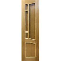 Шпонированная дверь Модель 12 (1/2) шпон Альпи Дуб