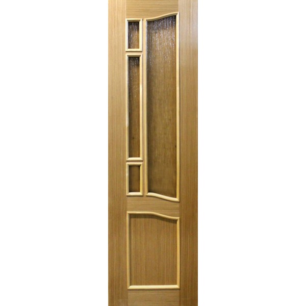 Шпонированная дверь Модель 12 (1/2) шпон Альпи Дуб